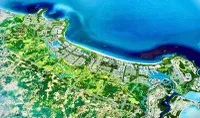 Phối cảnh Đề án quy hoạch phân khu xây dựng Khu đô thị, dịch vụ Đông Nam Dung Quất.