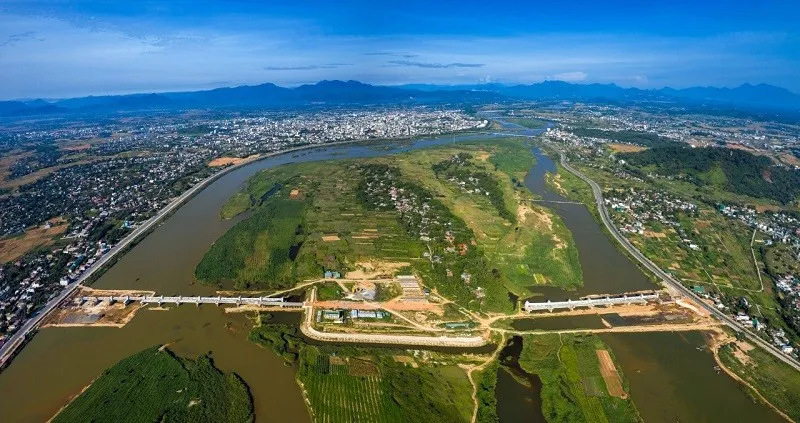 Dự án Đập dâng hạ lưu sông Trà Khúc có tổng vốn đầu tư gần 1.500 tỷ đồng. 