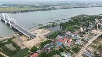 Dự án Cầu Nhật Lệ 3 và đường dẫn hai đầu cầu vẫn còn vướng giải phóng mặt bằng.