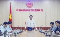 Phó chủ tịch UBND tỉnh Quảng Trị Lê Đức Tiến chủ trì cuộc họp