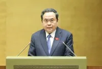 Chủ tịch Quốc hội Trần Thanh Mẫn phát biểu bế mạc Kỳ họp - Ảnh: Duy Linh.