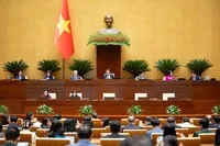 Phiên họp sáng 24/4 của Quốc hội.