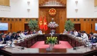 Thủ tướng Phạm Minh Chính chủ trì cuộc làm việc của Thường trực Chính phủ với lãnh đạo thành phố Hà Nội, tiếp tục cho ý kiến, góp ý về Quy hoạch tổng thể Thủ đô Hà Nội tầm nhìn 100 năm - Ảnh: VGP.