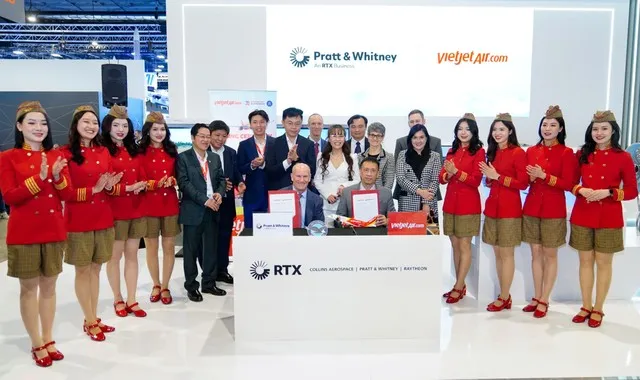 Vietjet đặt hàng Pratt &amp; Whitney trang bị động cơ GTF cho 44 tàu bay Airbus A320neo
