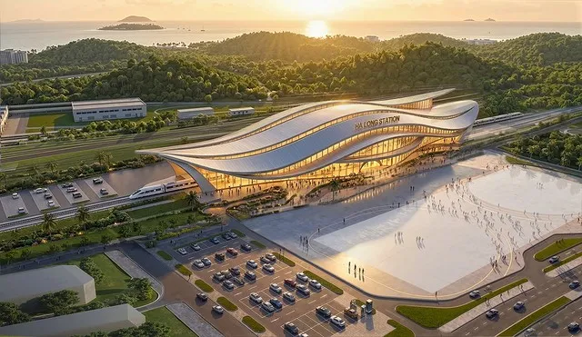 Phối cảnh Ga Hạ Long.