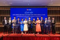 Lễ ký kết diễn ra với sự tham gia của nhiều định chế tài chính và quỹ đầu tư uy tín.