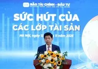 Ông Phạm Văn Hoành, Tổng Biên tập Báo Tài chính - Đầu tư phát biểu khai mạc Tọa đàm. Ảnh: Chí Cường