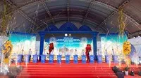 Các đại biểu thực hiện nghi thức khởi công dự án Khu đô thị hỗn hợp Nha Trang