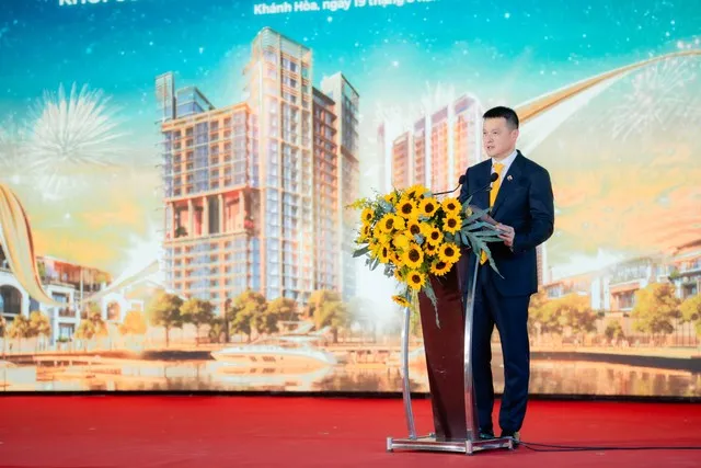 Ông Đặng Minh Trường – Chủ tịch HĐQT Tập đoàn Sun Group phát biểu tại lễ khởi công dự án Khu đô thị hỗn hợp Nha Trang