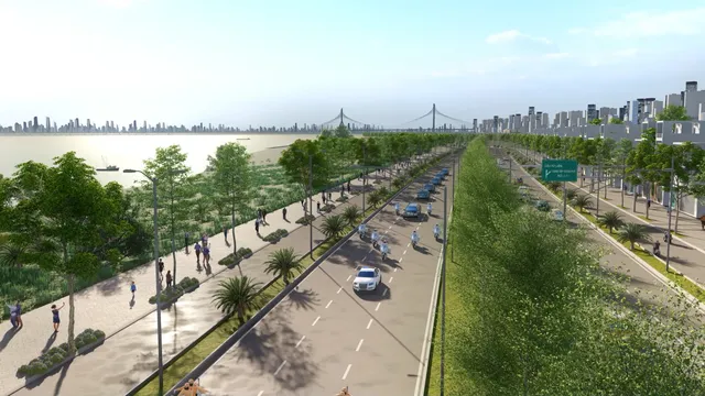 Phối cảnh Dự án đầu tư xây dựng tuyến đường kết nối Sân bay Gia Bình với Thủ đô Hà Nội