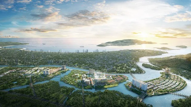 Đảo Nam sở hữu địa thế độc tôn giữa 2 dòng sông Quán Trường và sông Tắc, với mô hình compound khép kín an ninh ba lớp.