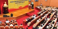 Quang cảnh Hội nghị “Sơ kết 1 năm triển khai Nghị quyết số 42/2017/QH 14 và Quyết định số 1058/QĐ-TTg”.