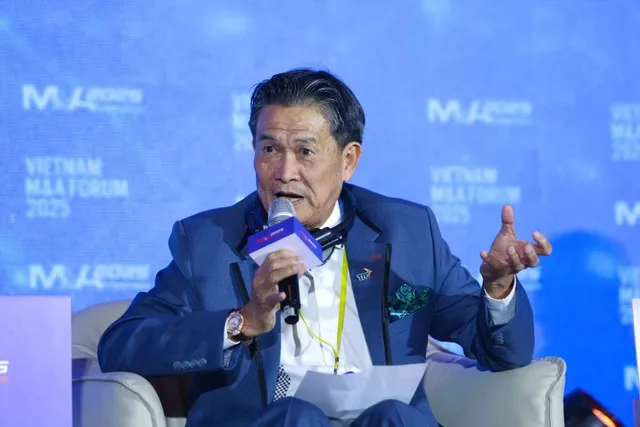 Ông Đặng Văn Thành, Chủ tịch Tập đoàn TTC chia sẻ quan điểm về M&amp;A và dành lời khuyên cho các doanh nghiệp tại Diễn đàn (Ảnh: Lê Toàn)