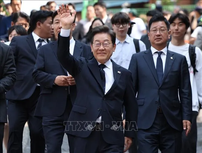 Tân Tổng thống Hàn Quốc Lee Jae-myung. Ảnh: Yonhap/TTXVN
