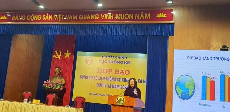Bà Nguyễn Thị Hương, Cục trưởng Cục Thống kê khẳng định xu thế tích cực của nền kinh tế 