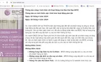 Ngân hàng BPCE IOM Chi nhánh TP.HCM phải cảnh báo an ninh khẩn cấp ngay trên website của mình