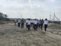 Lãnh đạo TP. Cần Thơ cùng các sở, ban, ngành Thành phố kiểm tra tiến độ KCN VSIP Cần Thơ