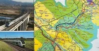 Bản đồ hướng tuyến đường sắt TP.HCM - Cần Thơ.