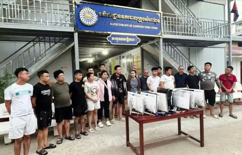 Các đối tượng bị lực lượng chức năng bắt giữ. Ảnh: Duy Chiến
