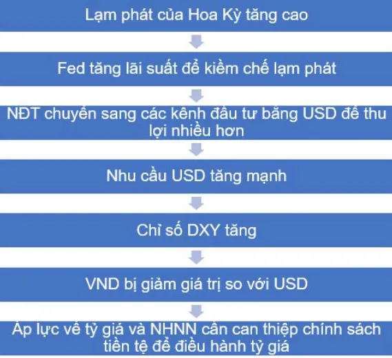 Ảnh hưởng của DXY đến Việt Nam.
