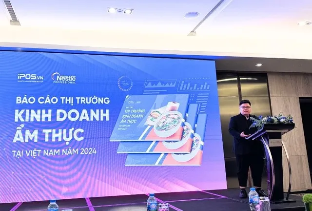 Ông Lê Quang Long, đại diện Nestle Professional phát biểu tại Họp báo. Ảnh: Hồng Hạnh.