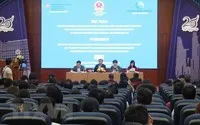 Hội thảo phổ biến các quy định mới về phát hành trái phiếu doanh nghiệp. (Ảnh: Hứa Chung/TTXVN).