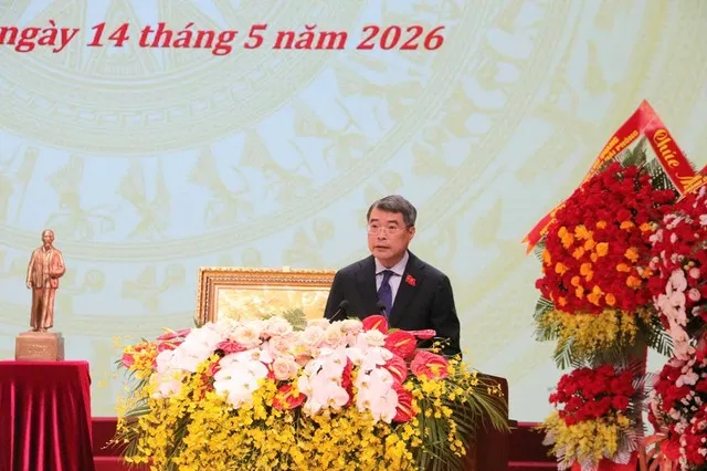 Thủ tướng Chính phủ Lê Minh Hưng phát biểu tại lễ đón nhận danh hiệu Anh hùng Lực lượng vũ trang nhân dân của Công an TP. Hải Phòng