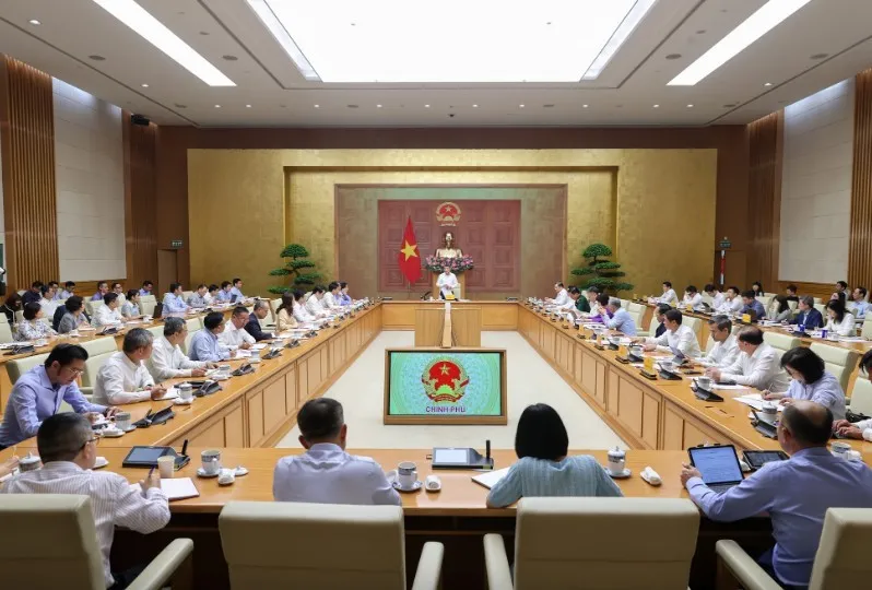 Thủ tướng Chính phủ Lê Minh Hưng chủ trì cuộc làm việc với Bộ Ngoại giao.