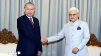 Tổng Bí thư, Chủ tịch nước Tô Lâm tiếp Thống đốc bang Maharashtra - Ảnh: TTXVN