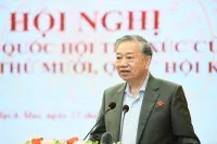 Tổng Bí thư Tô Lâm phát biểu tại hội nghị - Ảnh: NY.