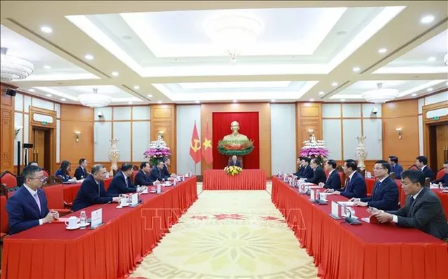 Tổng Bí thư Tô Lâm điện đàm với Tổng Bí thư, Chủ tịch nước Cộng hòa nhân dân Trung Hoa Tập Cận Bình - Ảnh: TTXVN