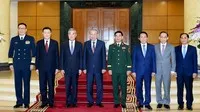 Tổng Bí thư Tô Lâm tiếp Bộ trưởng Ngoại giao, Bộ trưởng Quốc phòng và Bộ trưởng Công an Trung Quốc nhân dịp sang dự Hội nghị lần thứ nhất về cơ chế đối thoại chiến lược “3+3” cấp Bộ trưởng Việt Nam-Trung Quốc. (Ảnh: ĐĂNG KHOA)