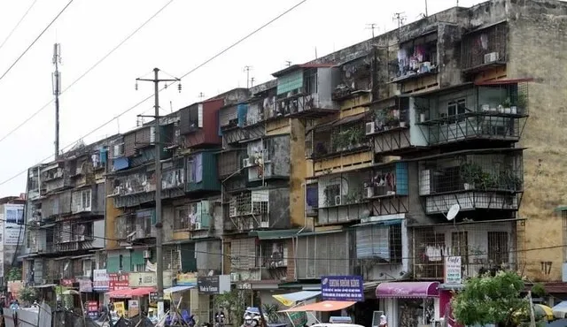 Một khu chung cư cũ ở TP.HCM.