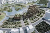Phối cảnh Trung tâm chính trị - hành chính mới của TP.HCM dự kiến khởi công trong quý I/2026.