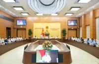 Phiên họp chiều 17/4 của Ủy ban Thường vụ Quốc hội.