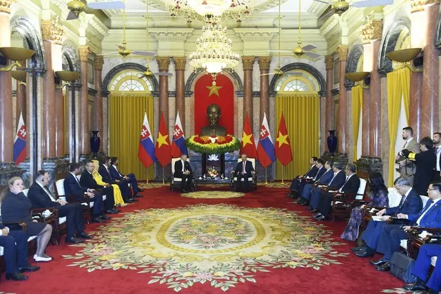Quang cảnh buổi tiếp. Ảnh: Đức Thanh.