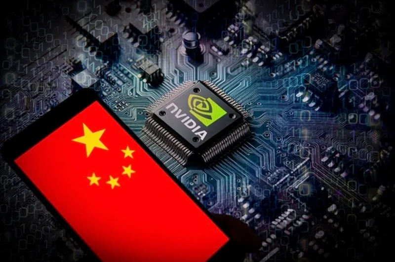 Hãng chip Mỹ Nvidia lo ngại vị thế dẫn đầu của họ có thể bị lung lay nếu doanh số bán hàng cho Trung Quốc bị “bỏ trống”. Ảnh: AFP