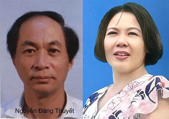 Bị can Nguyễn Đăng Thuyết và Nguyễn Thị Hòa. Ảnh: BCA