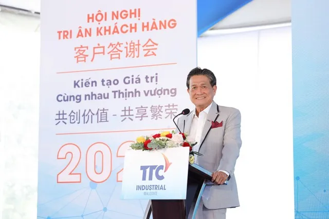 Ông Đặng Văn Thành - Chủ tịch Tập đoàn TTC phát biểu tại sự kiện, đồng thời chia sẻ kinh nghiệm quản trị và điều hành doanh nghiệp.