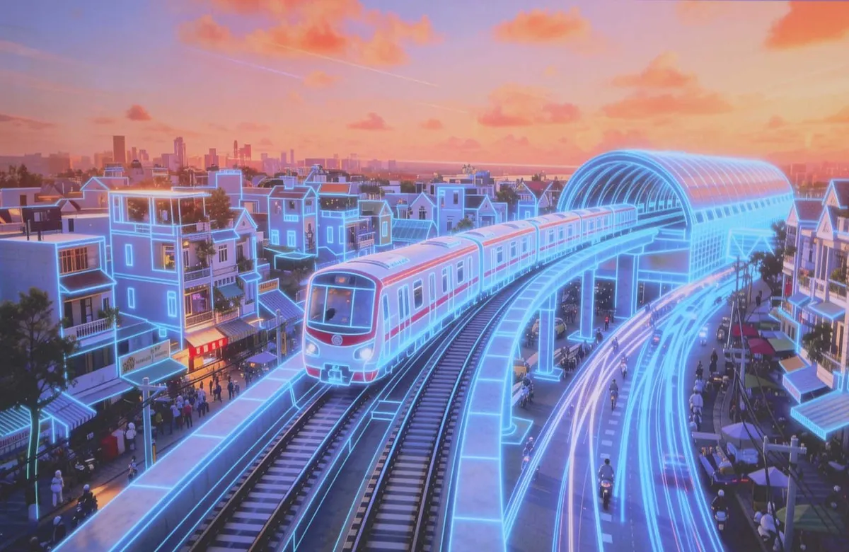 Tuyến metro số 2 có chiều dài hơn 11 km, kết nối trung tâm TP.HCM với khu vực Tây Bắc, được kỳ vọng sẽ góp phần hoàn thiện mạng lưới đường sắt đô thị, giảm áp lực cho giao thông đường bộ và thúc đẩy phát triển không gian đô thị dọc tuyến. Việc sớm đưa công trình vào thi công thực tế, kể cả ban đêm, cho thấy quyết tâm của thành phố trong việc hiện thực hóa các dự án hạ tầng trọng điểm, tạo động lực mới cho tăng trưởng kinh tế và thu hút đầu tư (Phối cảnh AI).