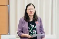 Chủ nhiệm Uỷ ban Tư pháp Lê Thị Nga.