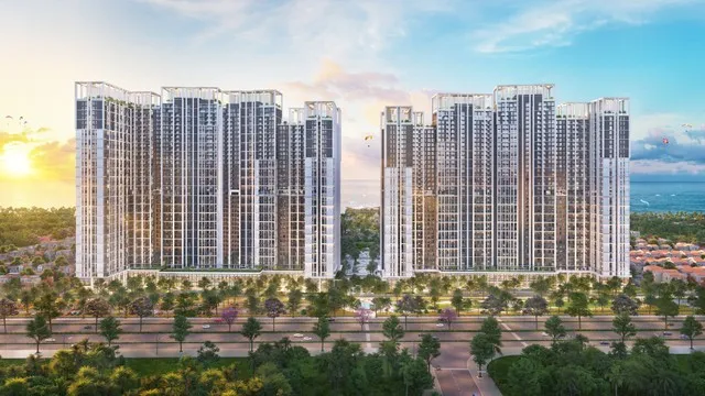 Beacon Tower sở hữu vị trí "tựa phố hướng hải". Ảnh phối cảnh: Sun Property