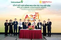 Lễ ký kết Hợp đồng nguyên tắc thu xếp vốn giữa Vietcombank và SPA