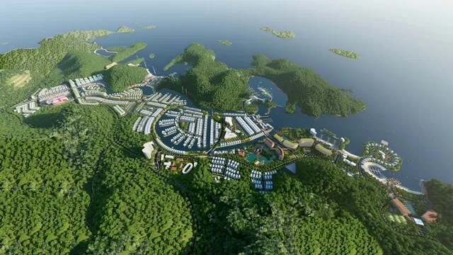 Phối cảnh tổng thể dự án Cát Bà Amatina