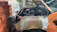 Xe Ford Ranger mang biển kiểm sát 92C-100.39 bị cháy vào ngày 16/7/2019 tại huyện Núi Thành, tỉnh Quảng Nam