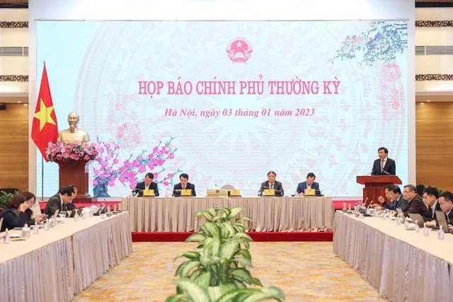 Toàn cảnh buổi họp báo Chính phủ chiều 3/1
