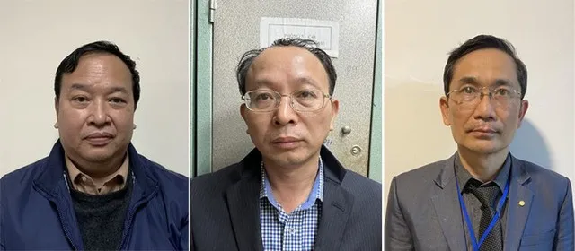Từ trái sang: Nguyễn Minh Tuấn, Nguyễn Nam Liên, Trịnh Thanh Hùng - Ảnh: Bộ Công an