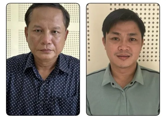 Bị can Đinh Tiến Dũng và Nguyễn Tiến Long. Ảnh: BCA
